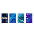 modern tech posters set vector image