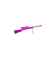 sniper rifle icon concept vector image