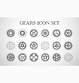 gear icons set- icons vector image