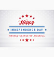 happy independence day usa vector image