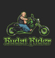 budai rider vector image vector image
