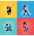 rock band music group vector image