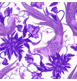 seamless pattern with pleasant and flowers vector image vector image