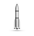 space rocket mockup realistic 3d model isolated vector image