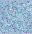 seamless sea shells pattern perfect vector image vector image