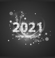 2021 happy new year greeting banner new year vector image