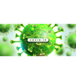 covid19-19 coronavirus outbreak design with virus vector image vector image