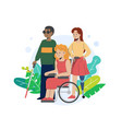 disabled people vector image vector image