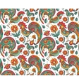 seamless pattern with ornate floral vector image