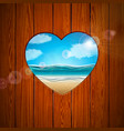 summer holiday with beach landscape vector image