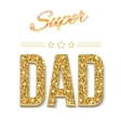 super dad card vector image