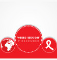 world aids day vector image