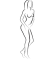 naked woman vector image