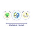 plant life cycle loop concept icon vector image