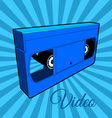 video cassette tape vector image