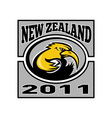 kiwi rugby player with ball nz 2011 vector image vector image
