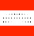 straight line dots footer of dot lines horizontal vector image vector image