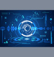 abstract technology ui futuristic concept hud vector image