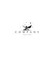 logo on which an abstract image an angel vector image vector image