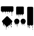 dropping shapes vector image vector image