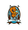 kiwi rugby player running with ball and goal post vector image vector image