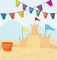 sand castle vector image