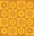 bold yellow and orange seamless pattern vector image