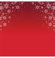 red snowflake background vector image
