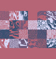 pattern with abstract geometric shapes vector image