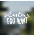 easter sign - egg hunt wish overlay vector image