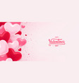 happy valentines day background vector image