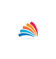 shape abstract colorful logo vector image vector image