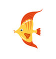 cute sea fish cartoon vector image vector image
