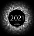 happy new year 2021 dot background calendar vector image vector image