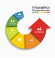 infographic template can be used for workflow vector image