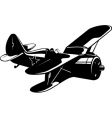 ww2 fighter vector image
