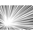radial lines background for comics books black vector image vector image
