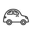 car icon on white background vector image vector image
