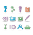 car parts and services vector image