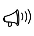 megaphone speaker icon design template isolated vector image vector image