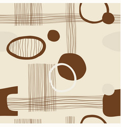 Seamless abstract mid century modern pattern Vector Image