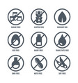 set of icons with sign meaning absence of sugar vector image