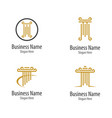 pillar logo icon vector image