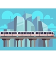 sky train subway concept vector image