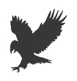eagle silhouette icon vector image