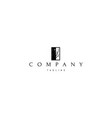 logo on which an abstract image a window vector image