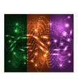 background with glowing dots neon light vector image