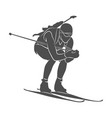 biathlon abstract sport vector image vector image