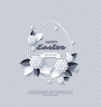 happy easter greeting card vector image vector image