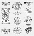 surf badges logos and labels for any use vector image